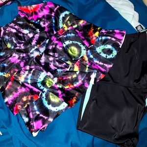 Junior size 14-16 ladies 2 piece TieDye swimsuits Never worn